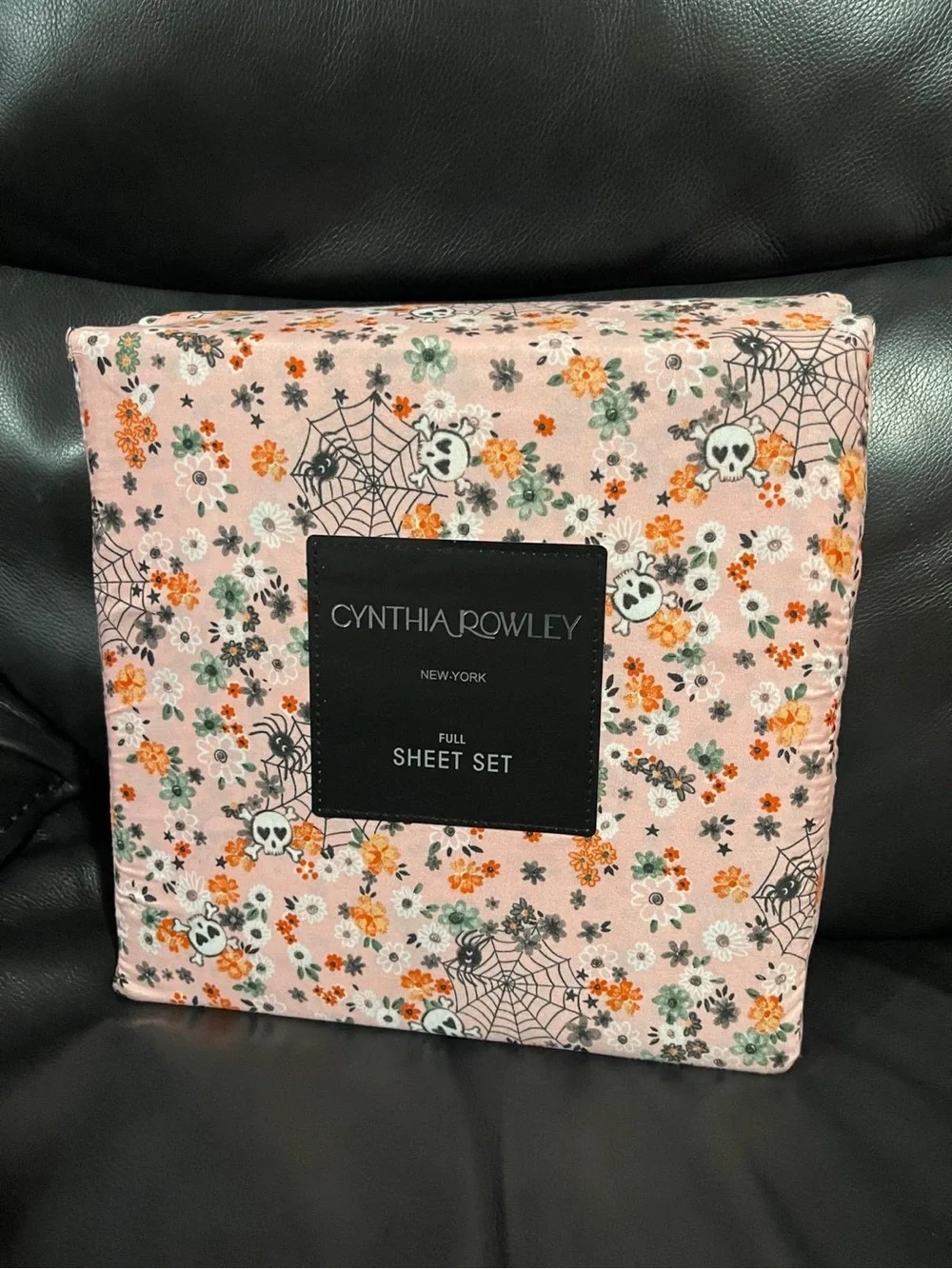 Halloween CYNTHIA ROWLEY Boho Floral Web Full Sheet Set